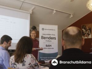 Bild från Branschutbildarnas företagsanpassads BAM-utbildning hos Benders.