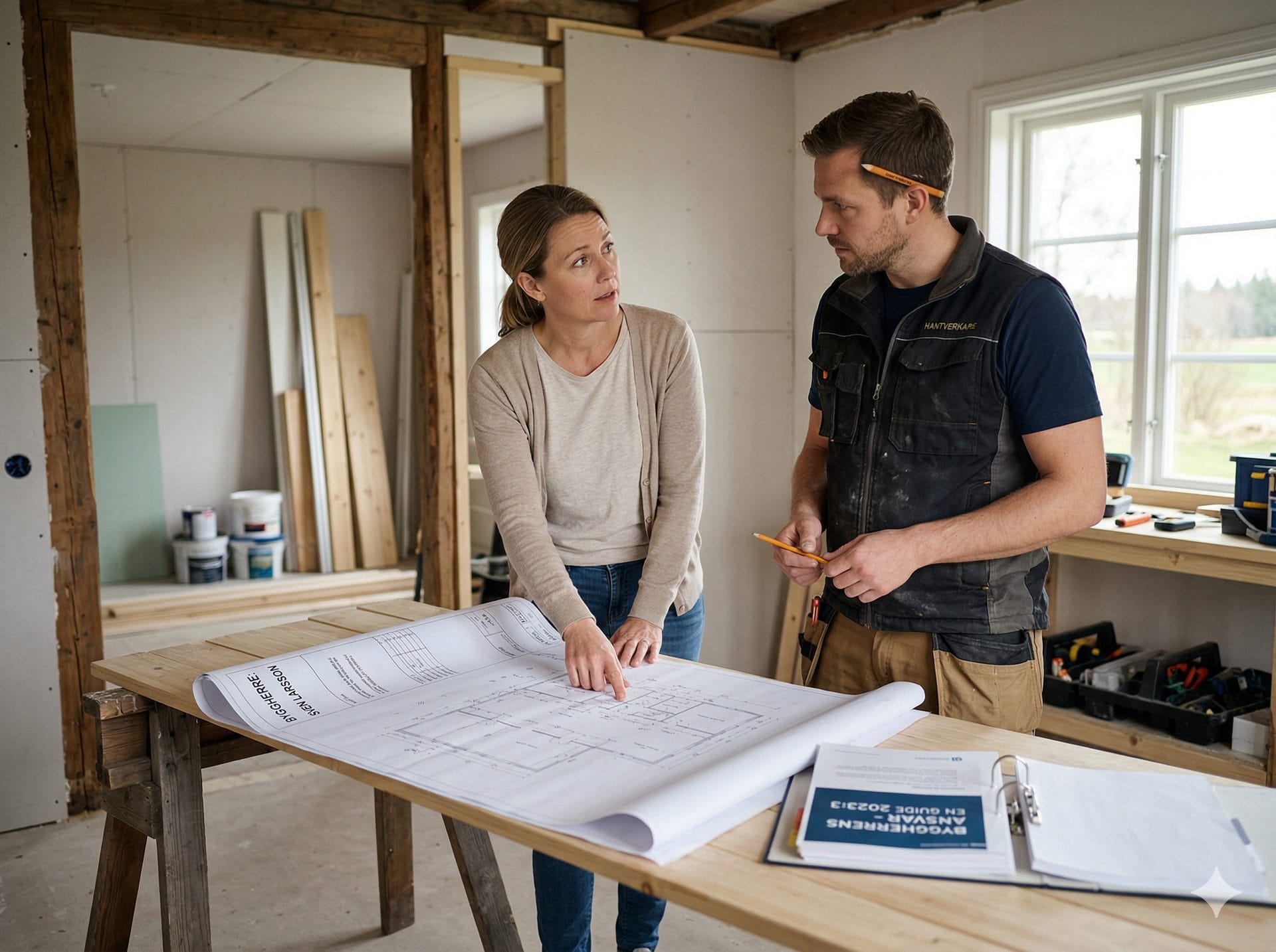 Privatperson som renoverar sitt hus och är byggherre