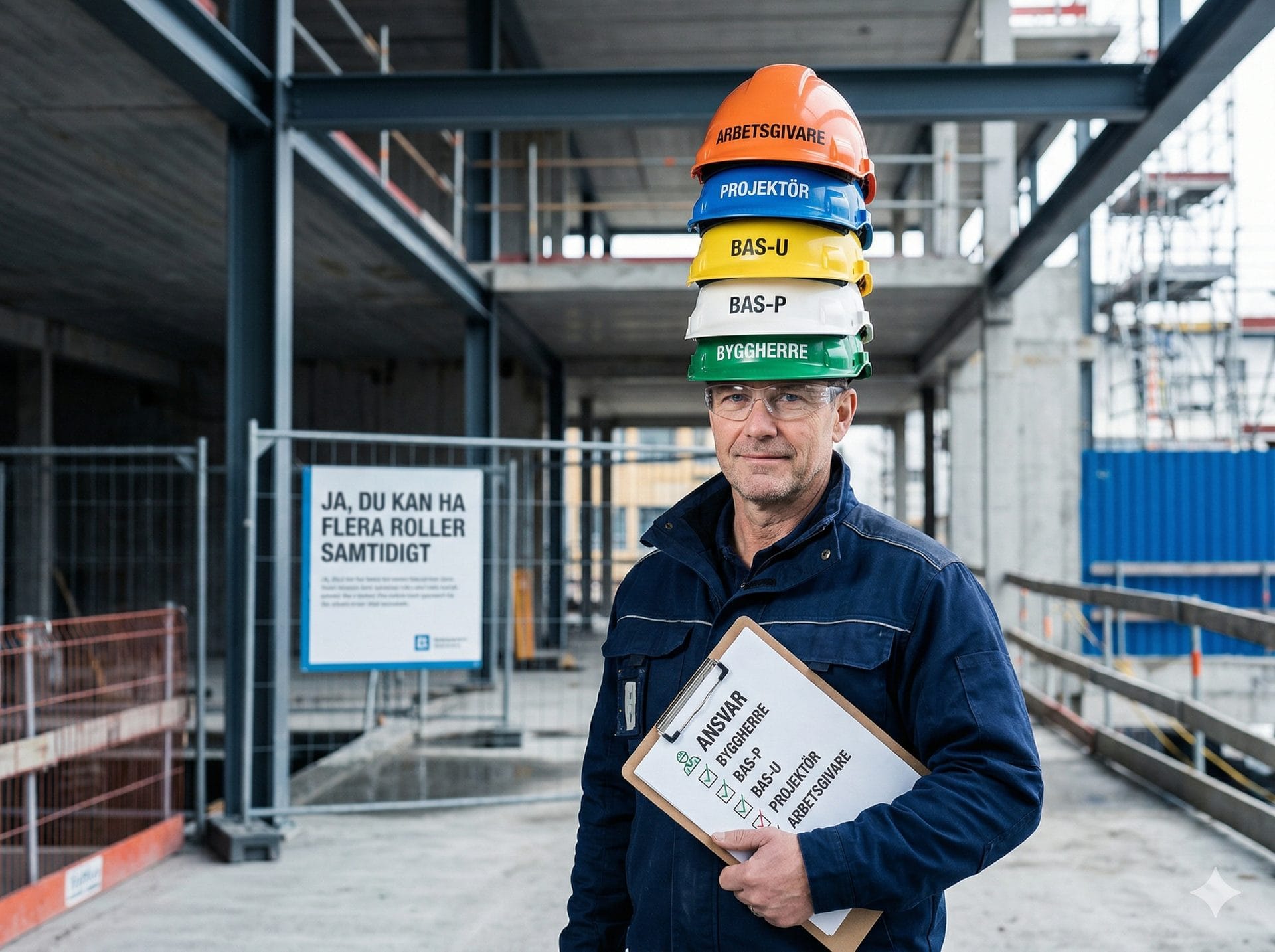 Entreprenör med flera roller i ett byggprojekt