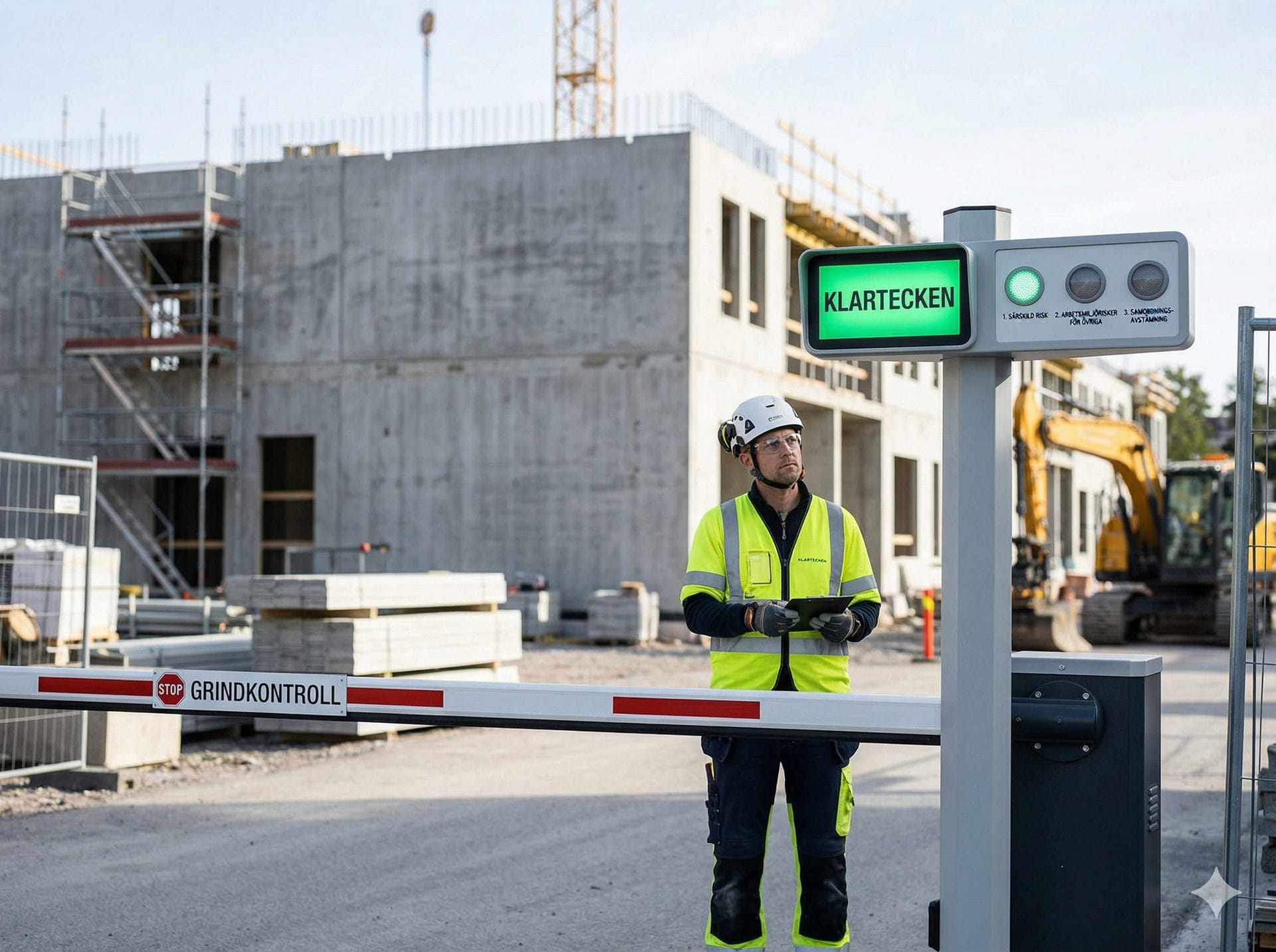 BAS-U ger klartecken till entreprenör på byggarbetsplats