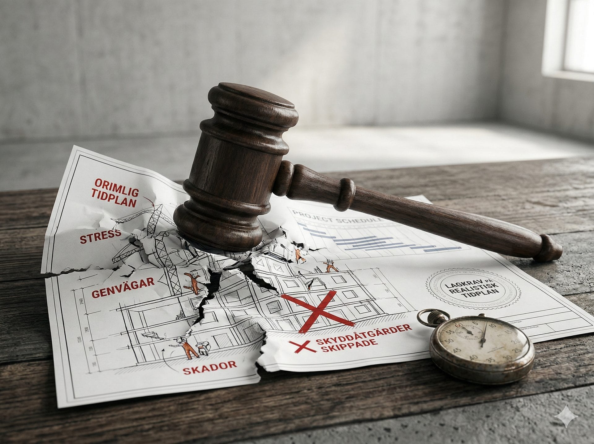 Tidplan för byggprojekt med arbetsmiljöperspektiv