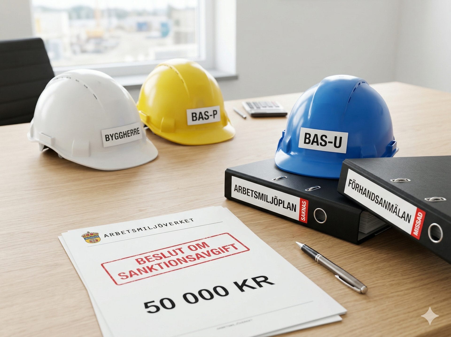 Sanktionsavgifter i byggprojekt vid avsaknad av arbetsmiljöplan