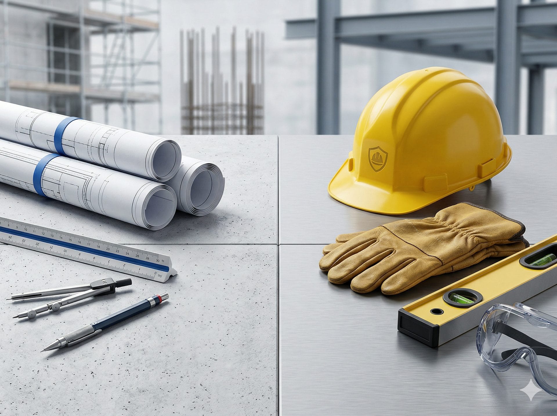 Illustration av BAS-P och BAS-U rollerna i ett byggprojekt